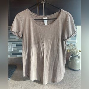 H&M / XS Brown/Beige Casual T-Shirt